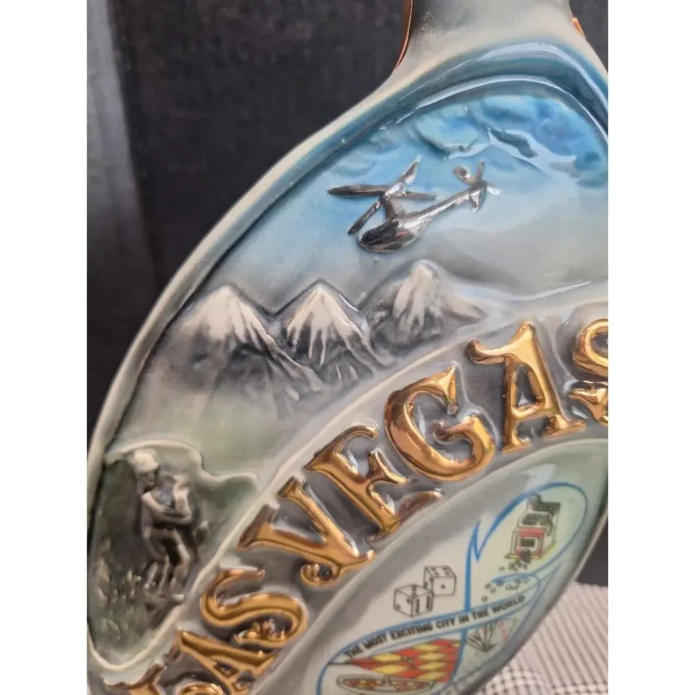 1968 Jim Beam Las Vegas Decanter Regal China No 129 Hoover Dam Empty Near Mint